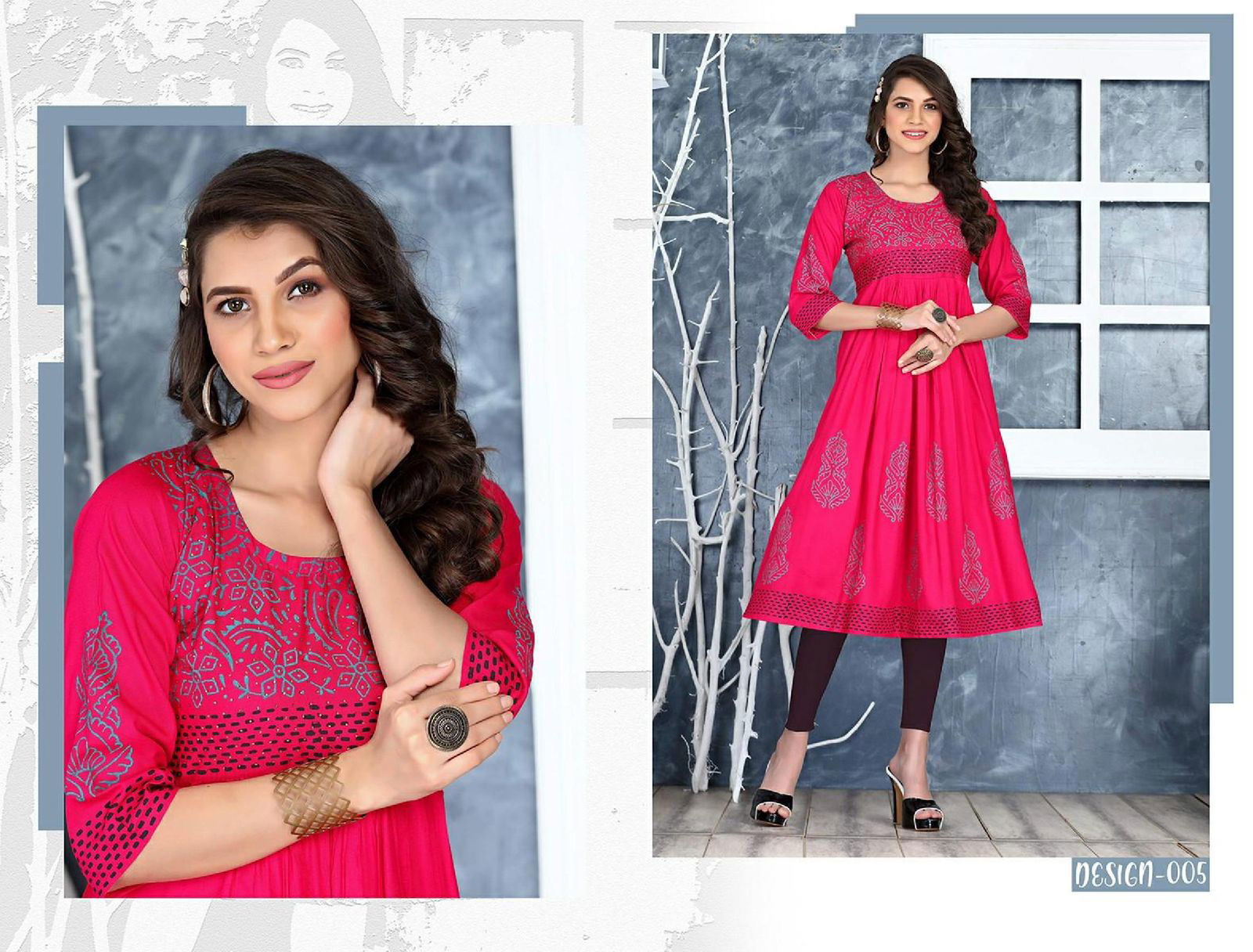 Riyya Wilson  Fancy Designer Rayon Casual Wear Kurti Collection